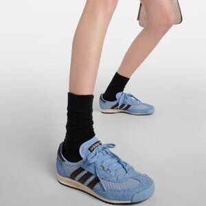 Adidas x Wales Bonner SL76 leather-trimmed sneakers - baby blue
